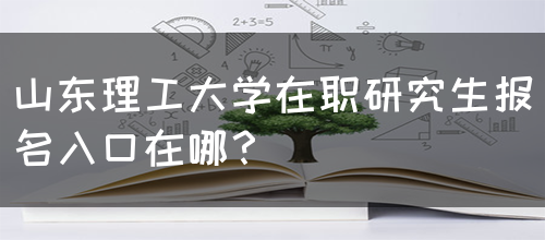 山东理工大学在职研究生报名入口在哪？