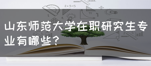 山东师范大学在职研究生专业有哪些？