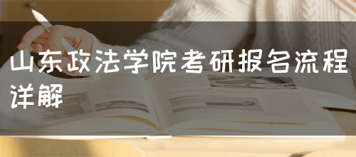 山东政法学院考研报名流程详解