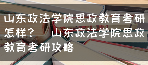 山东政法学院思政教育考研怎样？（山东政法学院思政教育考研攻略）