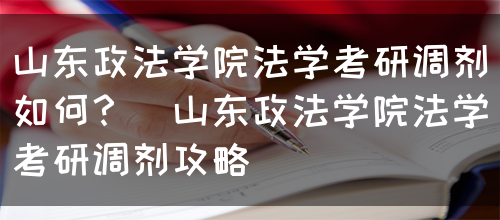 山东政法学院法学考研调剂如何？（山东政法学院法学考研调剂攻略）