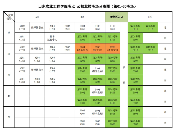 淄博市2024年硕士研究生招生考试考点考场发布啦！(图7)