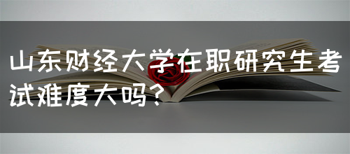 山东财经大学在职研究生考试难度大吗？