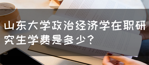 山东大学政治经济学在职研究生学费是多少？