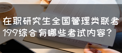 在职研究生全国管理类联考199综合有哪些考试内容？