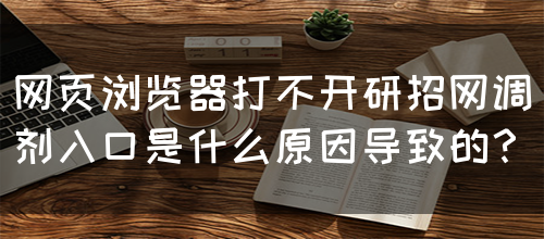 网页浏览器打不开研招网调剂入口是什么原因导致的？