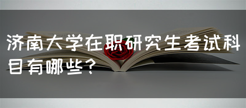 济南大学在职研究生考试科目有哪些？