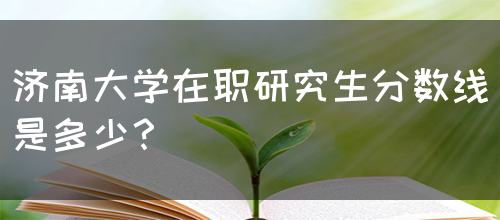 济南大学在职研究生分数线是多少？