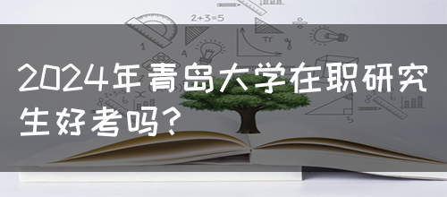 2024年青岛大学在职研究生好考吗？