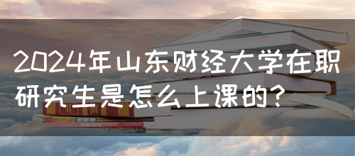 2024年山东财经大学在职研究生是怎么上课的？