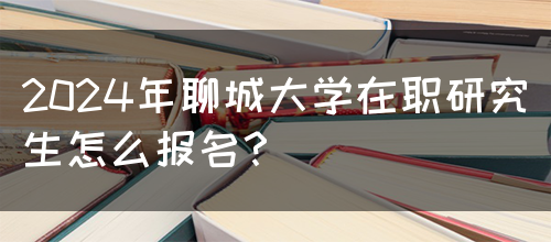 2024年聊城大学在职研究生怎么报名？