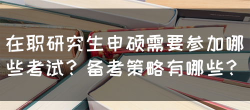 在职研究生申硕需要参加哪些考试？备考策略有哪些？(图1)