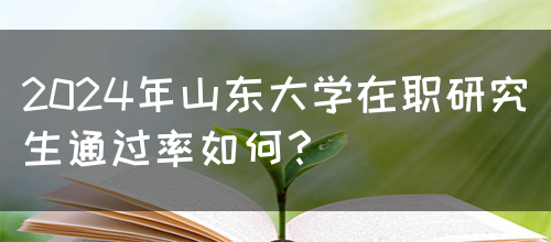 2024年山东大学在职研究生通过率如何？