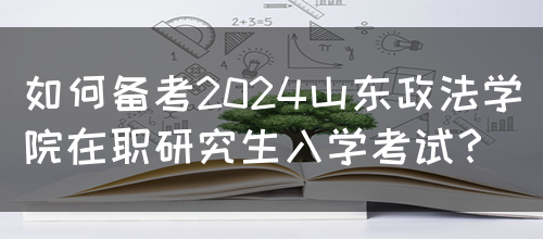 如何备考2024山东政法学院在职研究生入学考试？