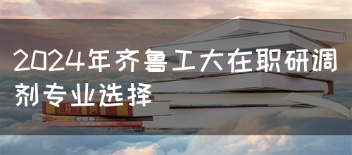 2024年齐鲁工大在职研调剂专业选择(图1)