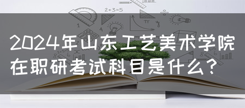 2024年山东工艺美术学院在职研考试科目是什么？(图1)