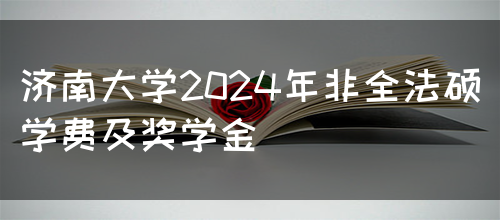 济南大学2024年非全法硕学费及奖学金