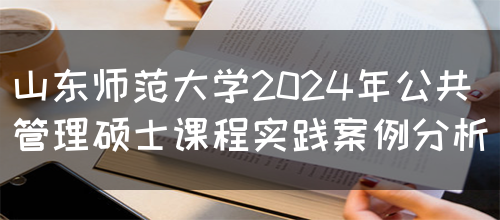 山东师范大学2024年公共管理硕士课程实践案例分析(图1)