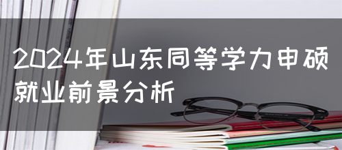 2024年山东同等学力申硕就业前景分析(图1)