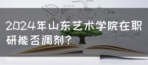 2024年山东艺术学院在职研能否调剂？