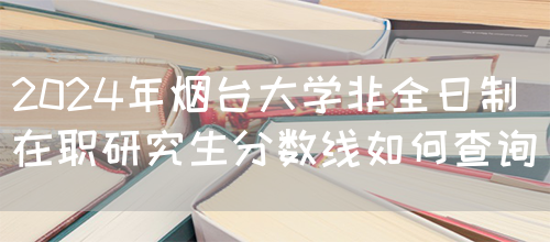 2024年烟台大学非全日制在职研究生分数线如何查询