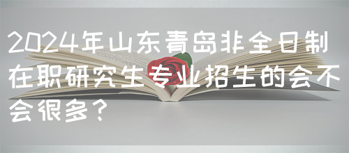 2024年山东青岛非全日制在职研究生专业招生的会不会很多？