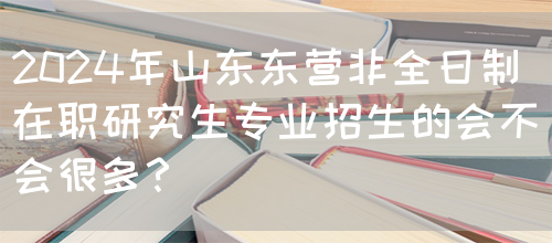 2024年山东东营非全日制在职研究生专业招生的会不会很多？